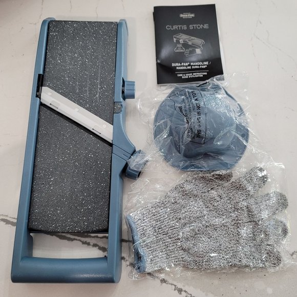 curtis stone mandoline chopper slicer new in box w/hand guard, glove and blade - Picture 4 of 4